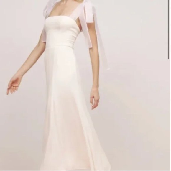 Reformation Dresses & Skirts - Reformation Kairo Dress ivory 6 NWT FLAWED DIY